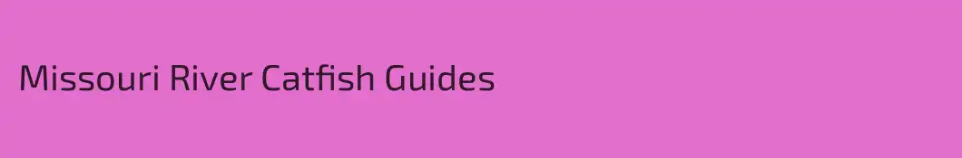 Missouri River Catfish Guides